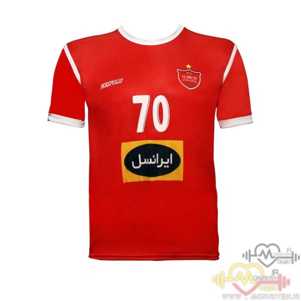 تی شرت طرح پرسپولیس ورزشی مدل Alipour-2019