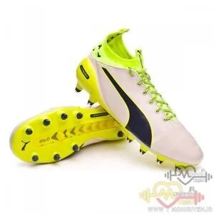 کفش فوتبال استوک پوما – سفید زرد Puma Evotouch