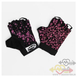 Hipspoon Womens Stretch Gloves Pink Black