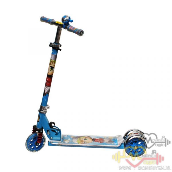Mid sized 3 wheel scooter cartoon design