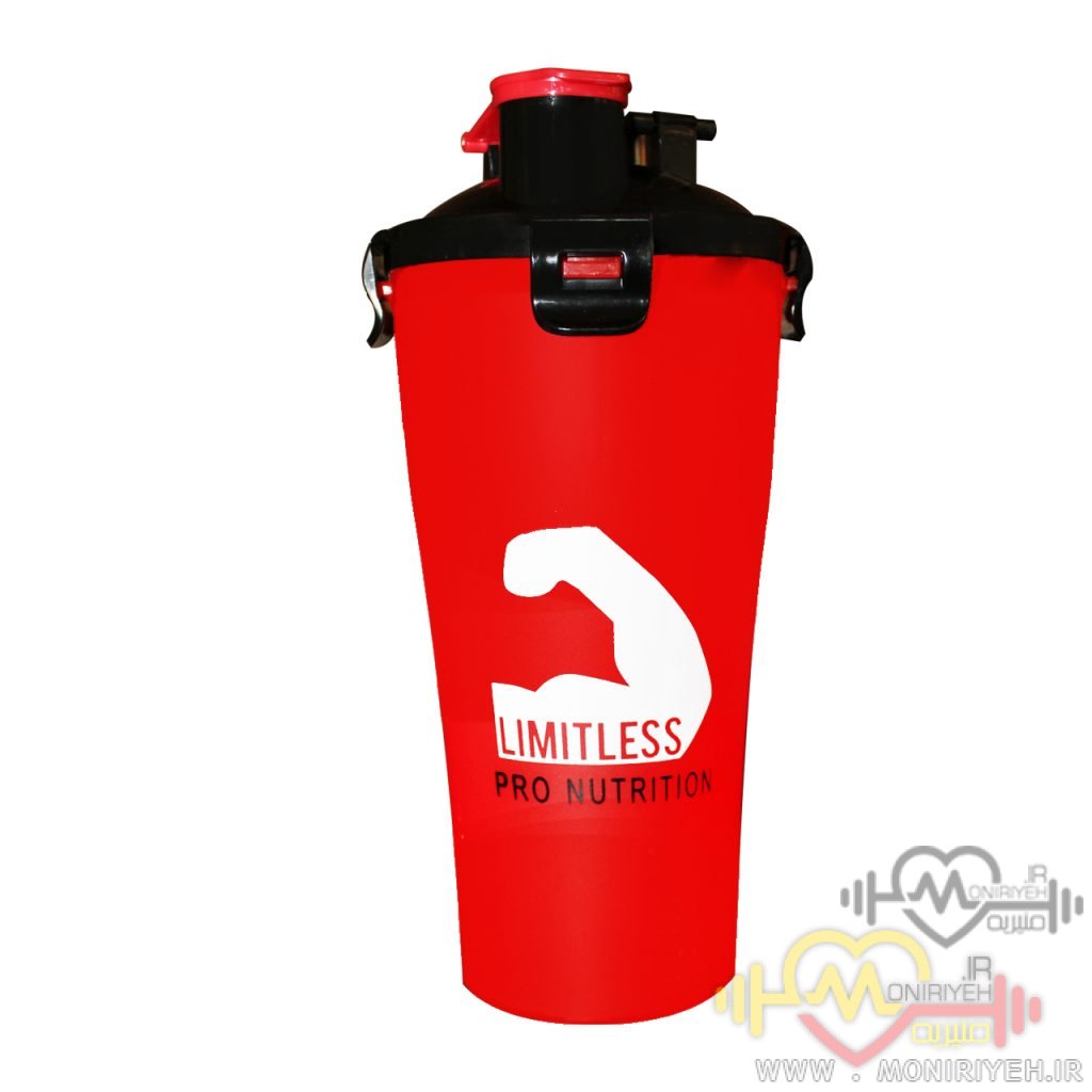 شیکر دومخزنه لیمیت‌لس مدل Pro Nutrition