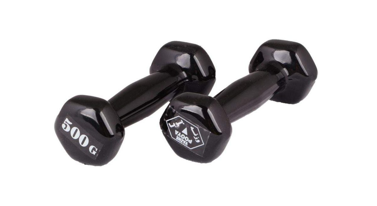 دمبل Aerobic روکش دارDynamic code1621 وزن 0.5 کیلوگرمی بسته 2 عددی