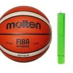 توپ بسکتبال molten مدل GF6X به همراه تلمبه فاکس