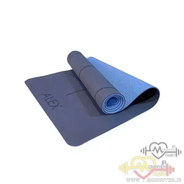 مت یوگا TPE الکس ALEX خط دار ضخامت 8 میلی متر