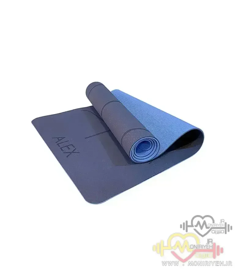 مت یوگا TPE الکس ALEX خط دار ضخامت 8 میلی متر