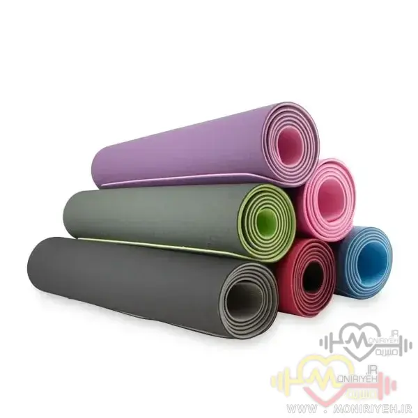 مت یوگا 8 میلی متری TPE دورنگ Agilinex