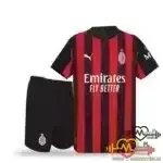 کیت خانگی آث میلان 2025/26 - قرمز و مشکی