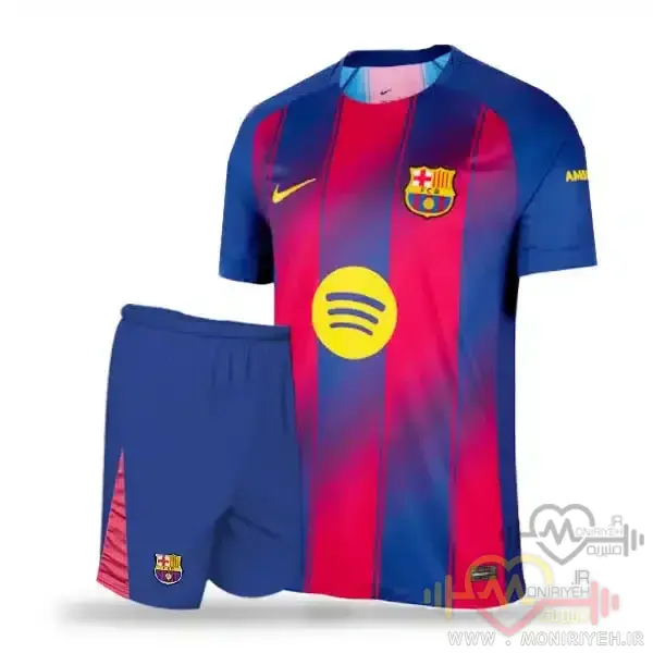 کیت خانگی بارسلونا 2025/26(قرمز و آبی)