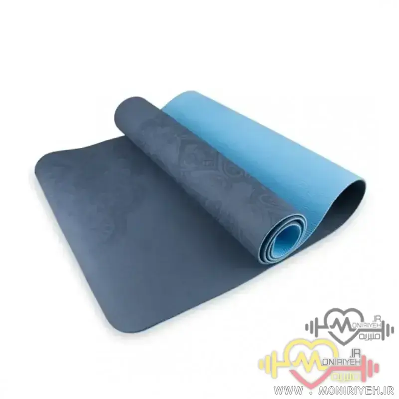 مت یوگا Agilinex مدل Body Line آبی دورنگ