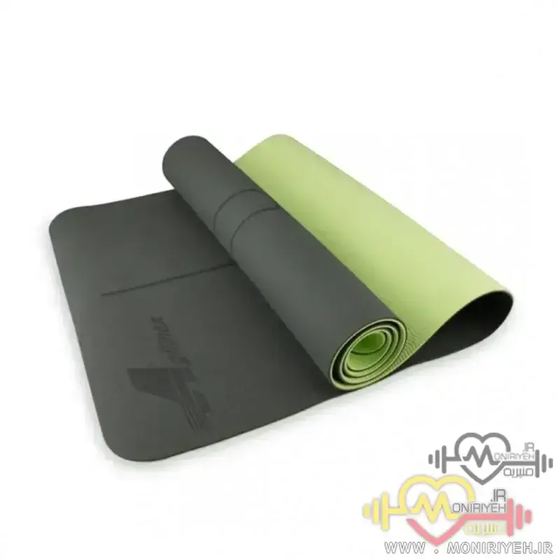 مت یوگا Agilinex مدل Body Line سبز و طوسی