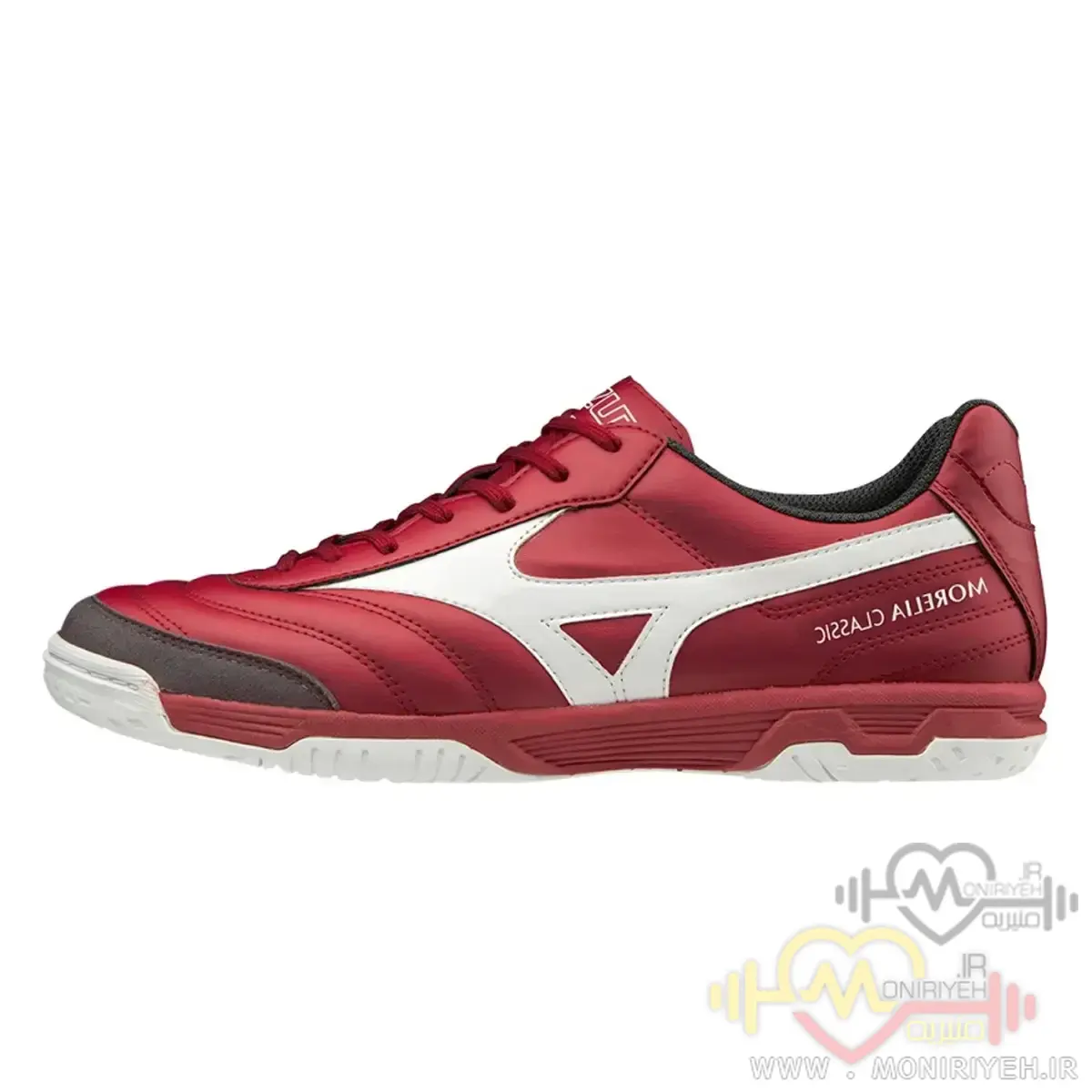 کفش فوتسال میزانو Morelia Sala 2024زرشکی کفش فوتسال میزانو Morelia Sala 2024زرشکی