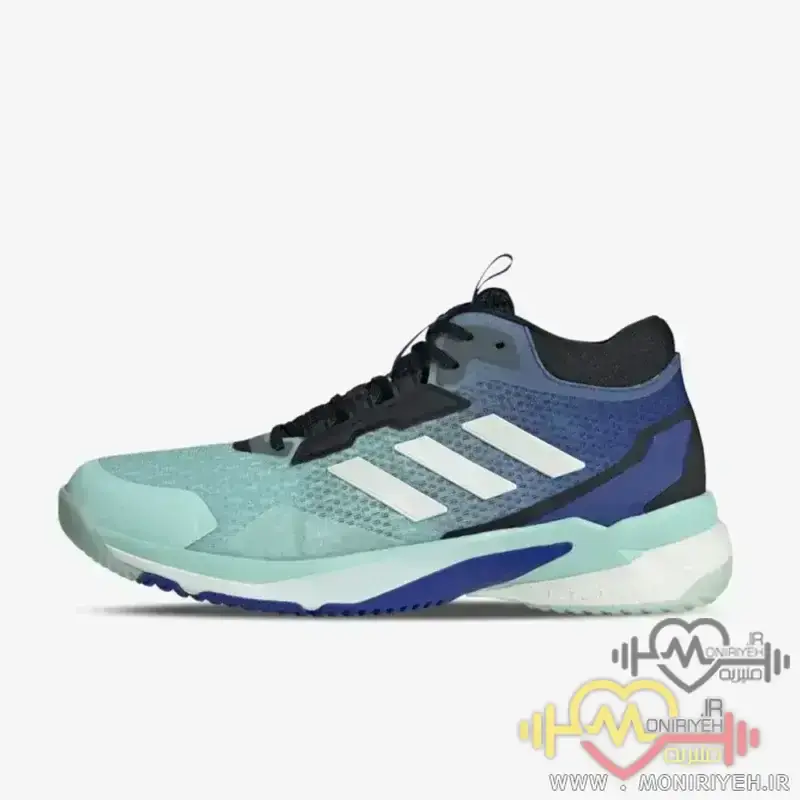 کفش والیبال آدیداس مدل Crazyflight 5 سبزآبی