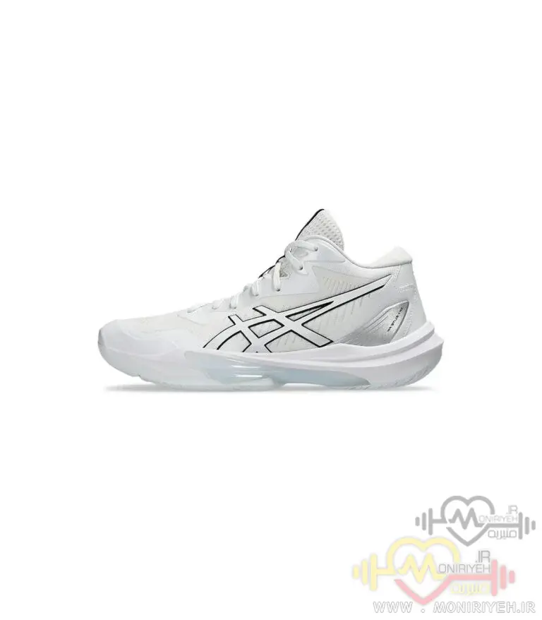کفش والیبال Asics SKY ELITEطرح اصلی-سفید