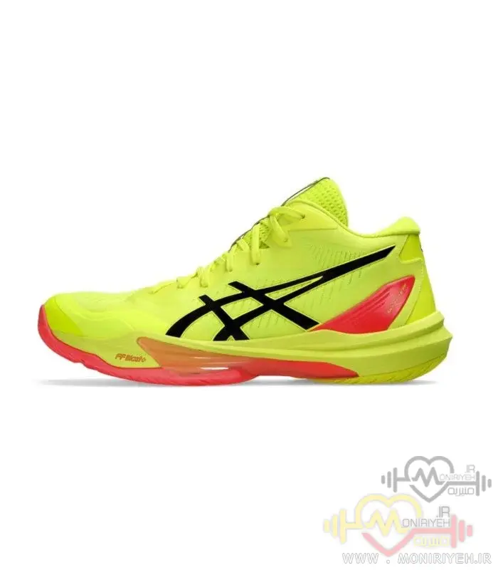 کفش والیبال Asics SKY ELITEطرح اصلی-زرد