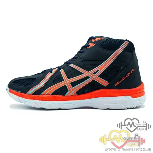 کفش والیبال Asics طرح اصلی-ذغالی