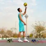 کفش والیبال اسیکس مدل Metarise آبی کفش والیبال اسیکس مدل Metarise آبی