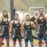 دوبنده کشتی مردانه طرح ببر قرمز و آبی