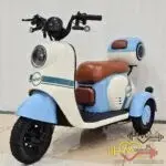 موتور سیکلت برقی سه چرخ طرح وسپا مدل HELLO